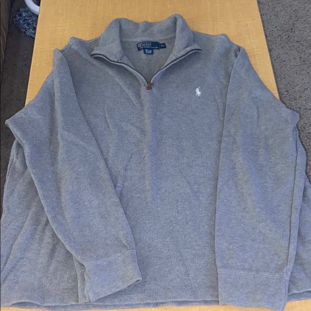 Polo By Ralph Grey quarter zip
